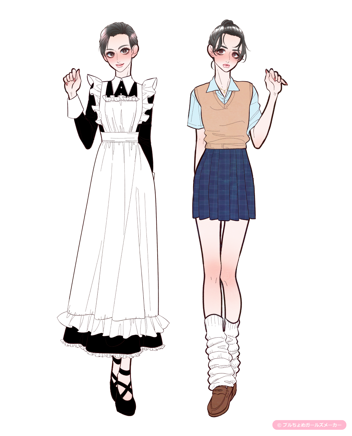 ガールズメーカーで作られた女の子1
