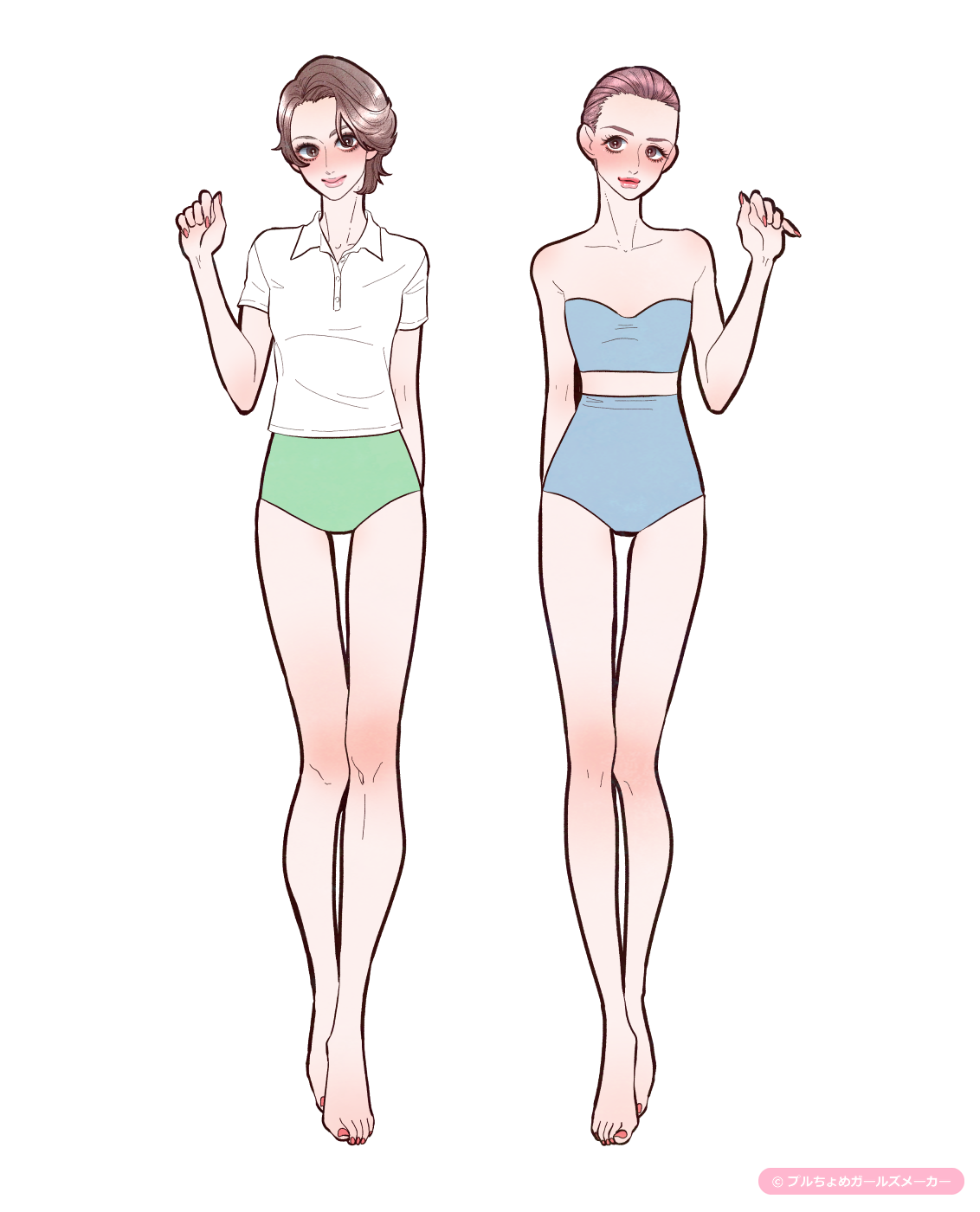 ガールズメーカーで作られた女の子1