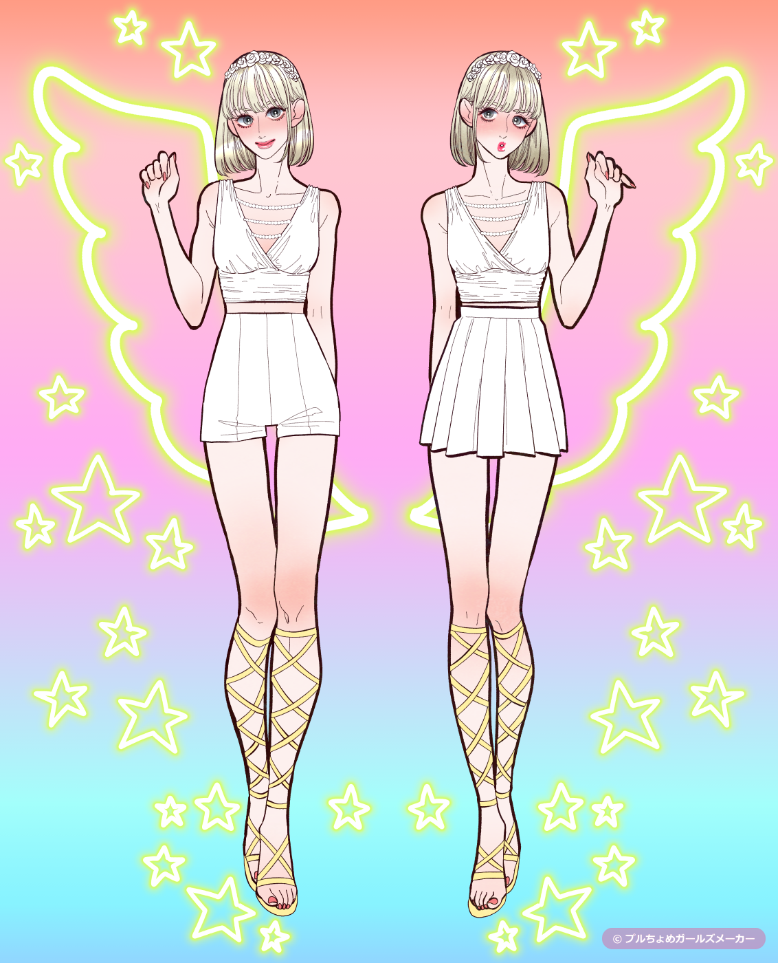 ガールズメーカーで作られた女の子1