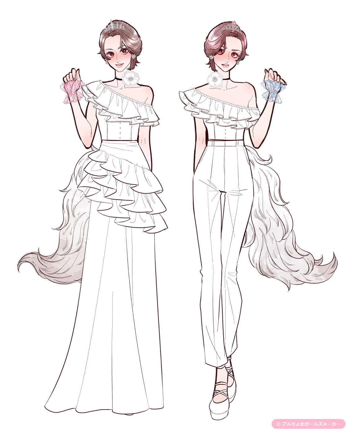 ガールズメーカーで作られた女の子1