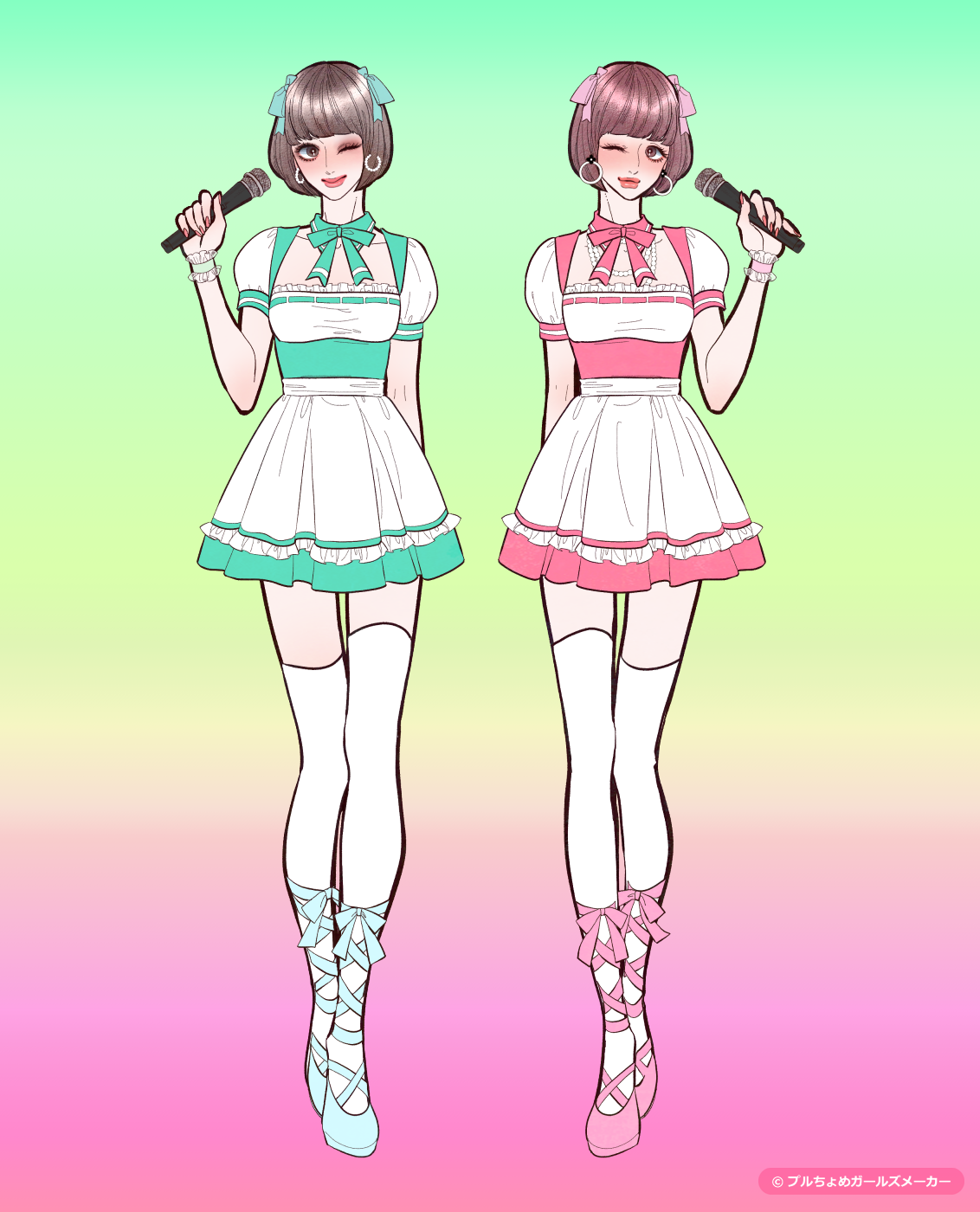 ガールズメーカーで作られた女の子1