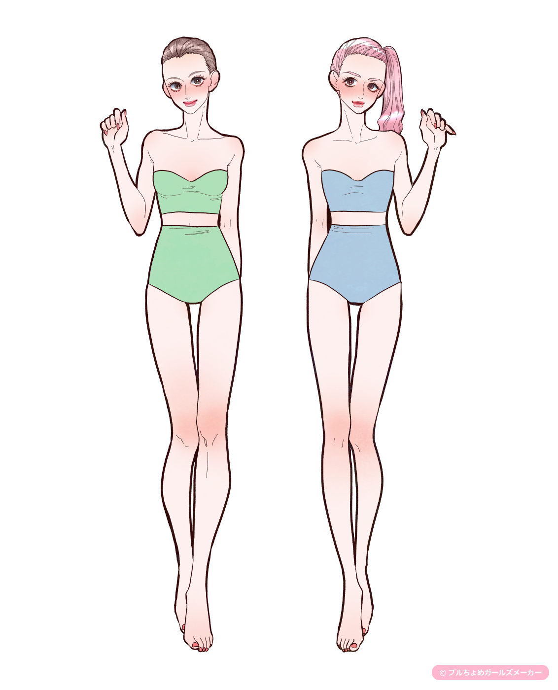 ガールズメーカーで作られた女の子1