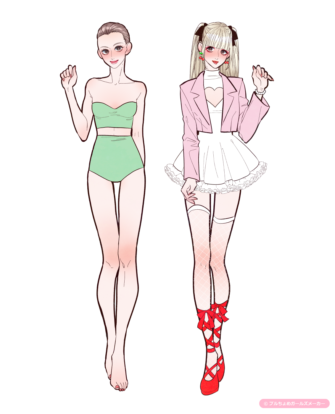 ガールズメーカーで作られた女の子1
