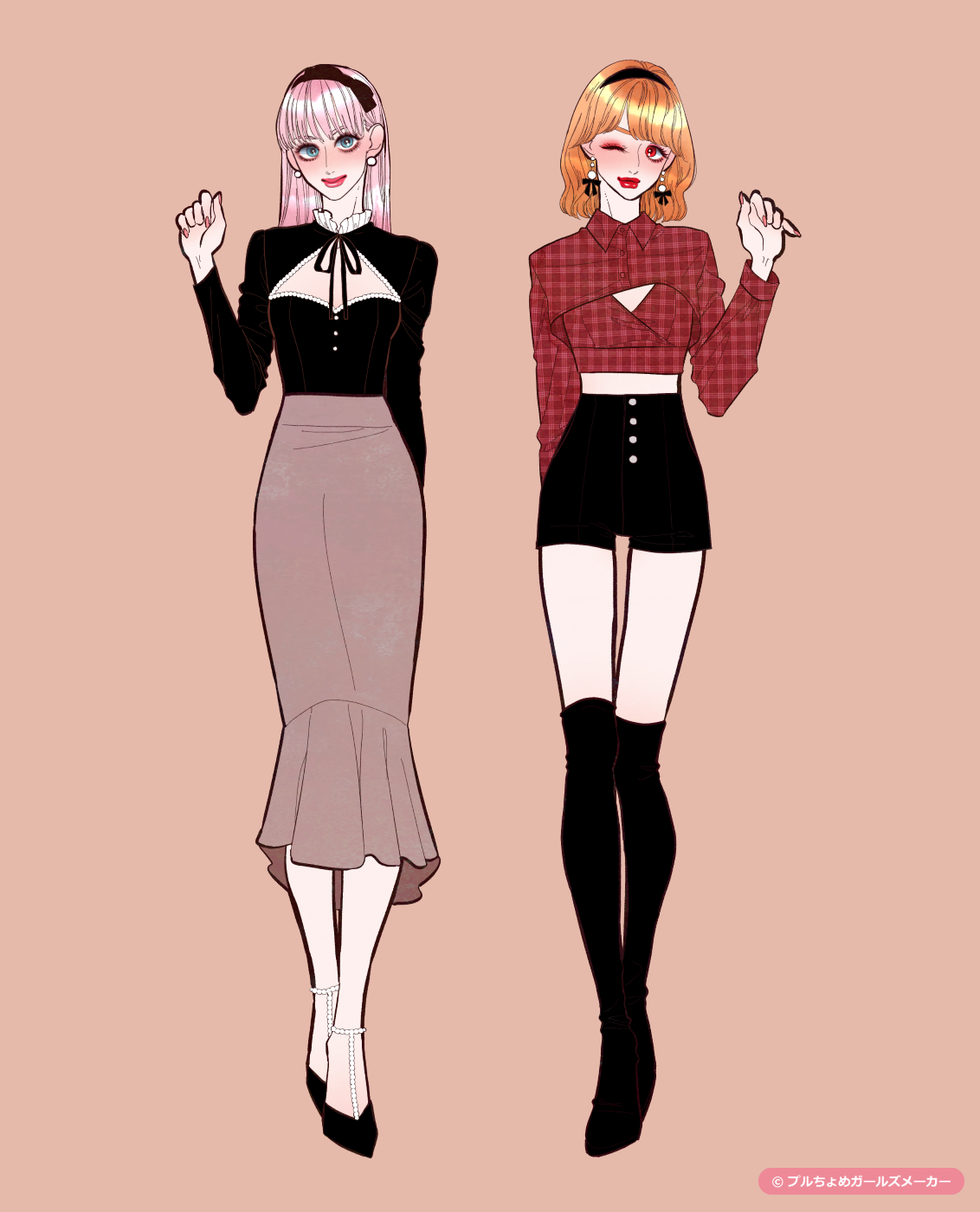 ガールズメーカーで作られた女の子1