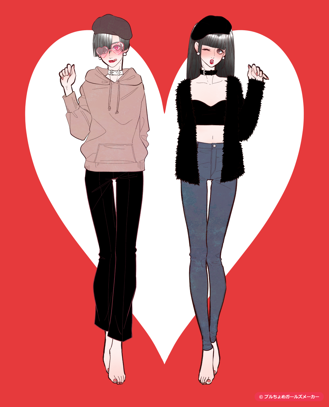 ガールズメーカーで作られた女の子1