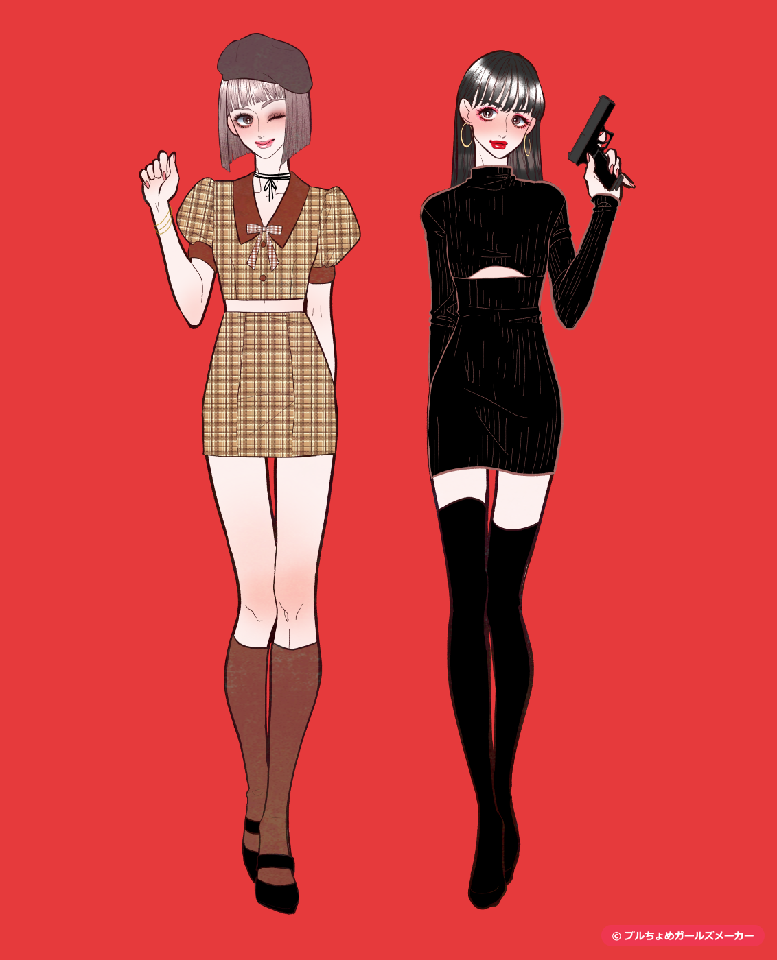 ガールズメーカーで作られた女の子1