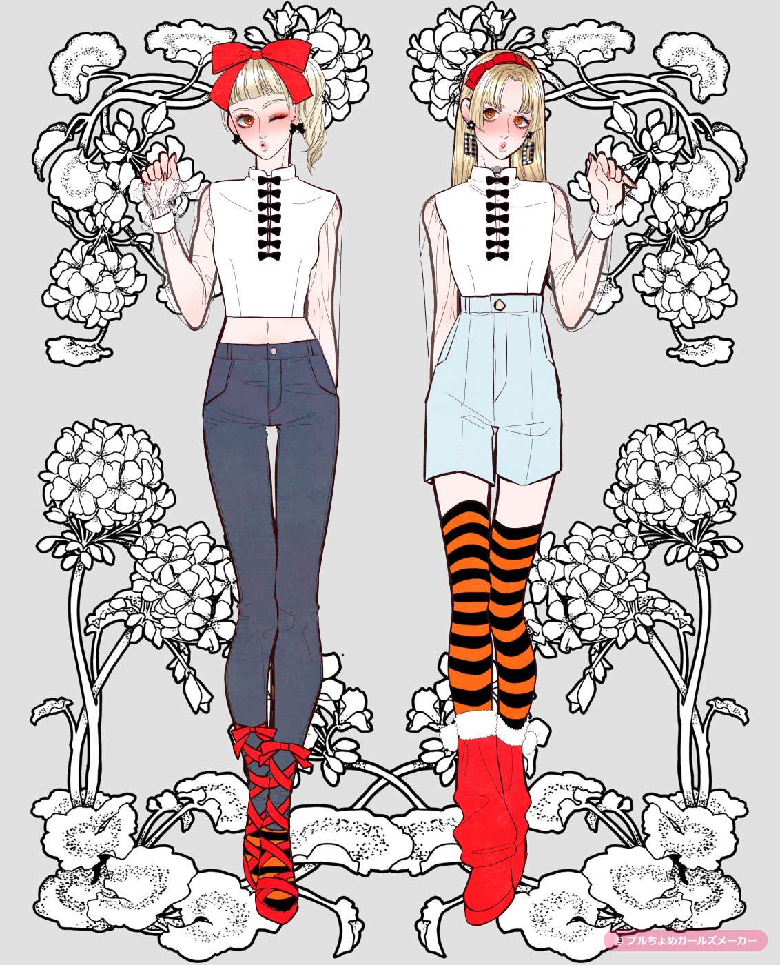 拡大 ガールズメーカーで作られた女の子4