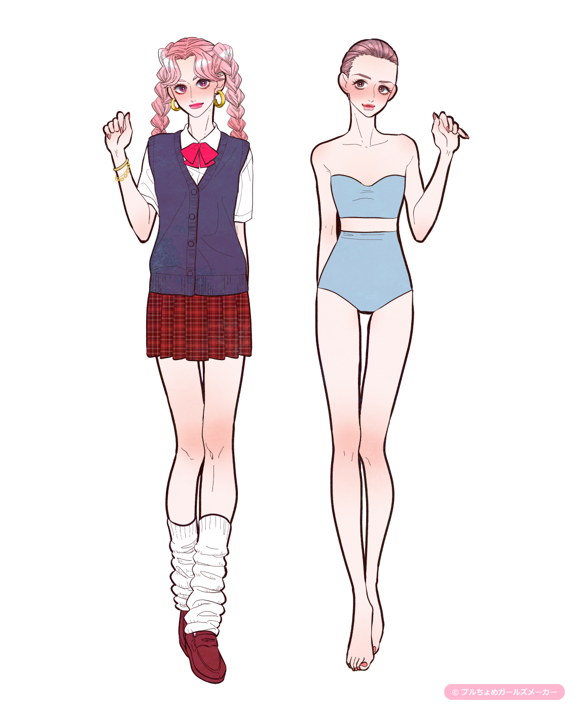 ガールズメーカーで作られた女の子1