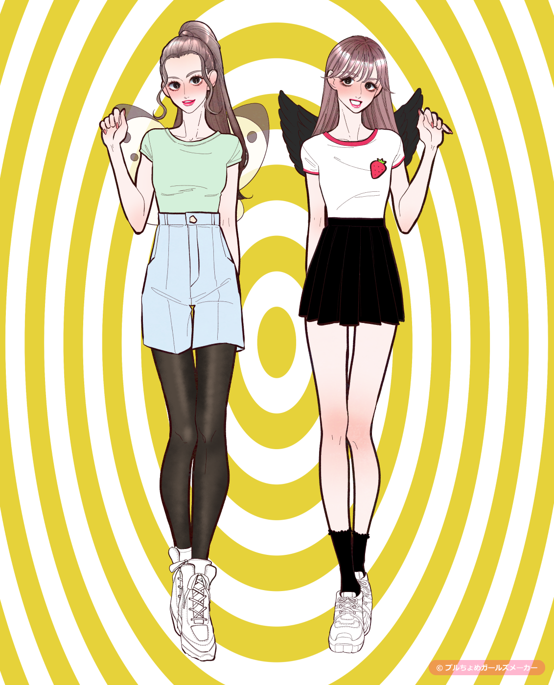 ガールズメーカーで完成した女の子たち