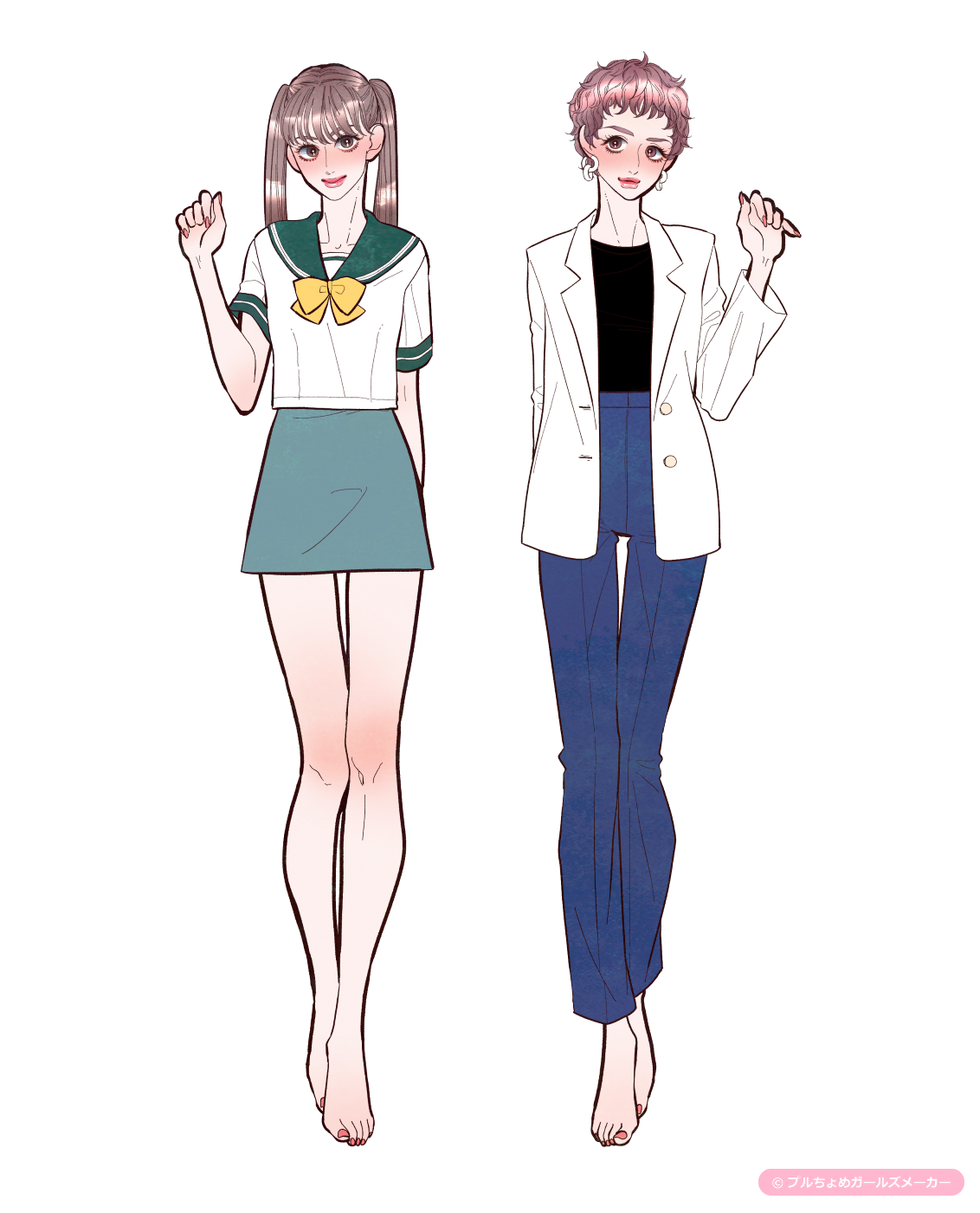 ガールズメーカーで作られた女の子1