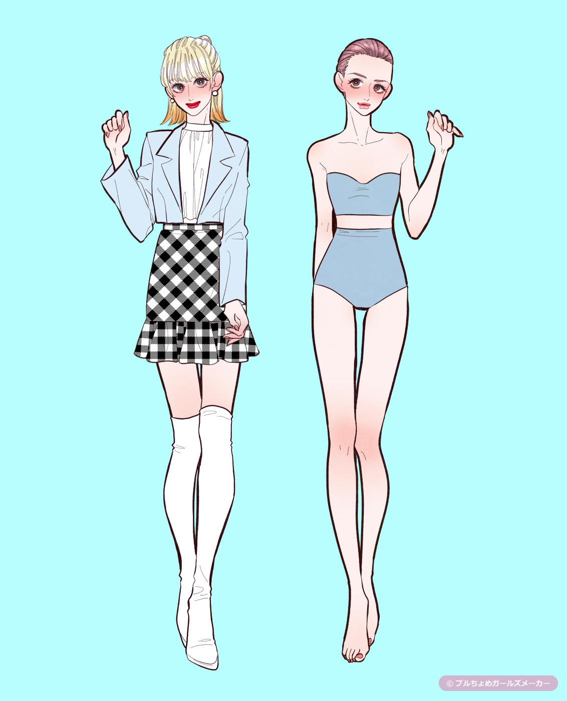 ガールズメーカーで作られた女の子1