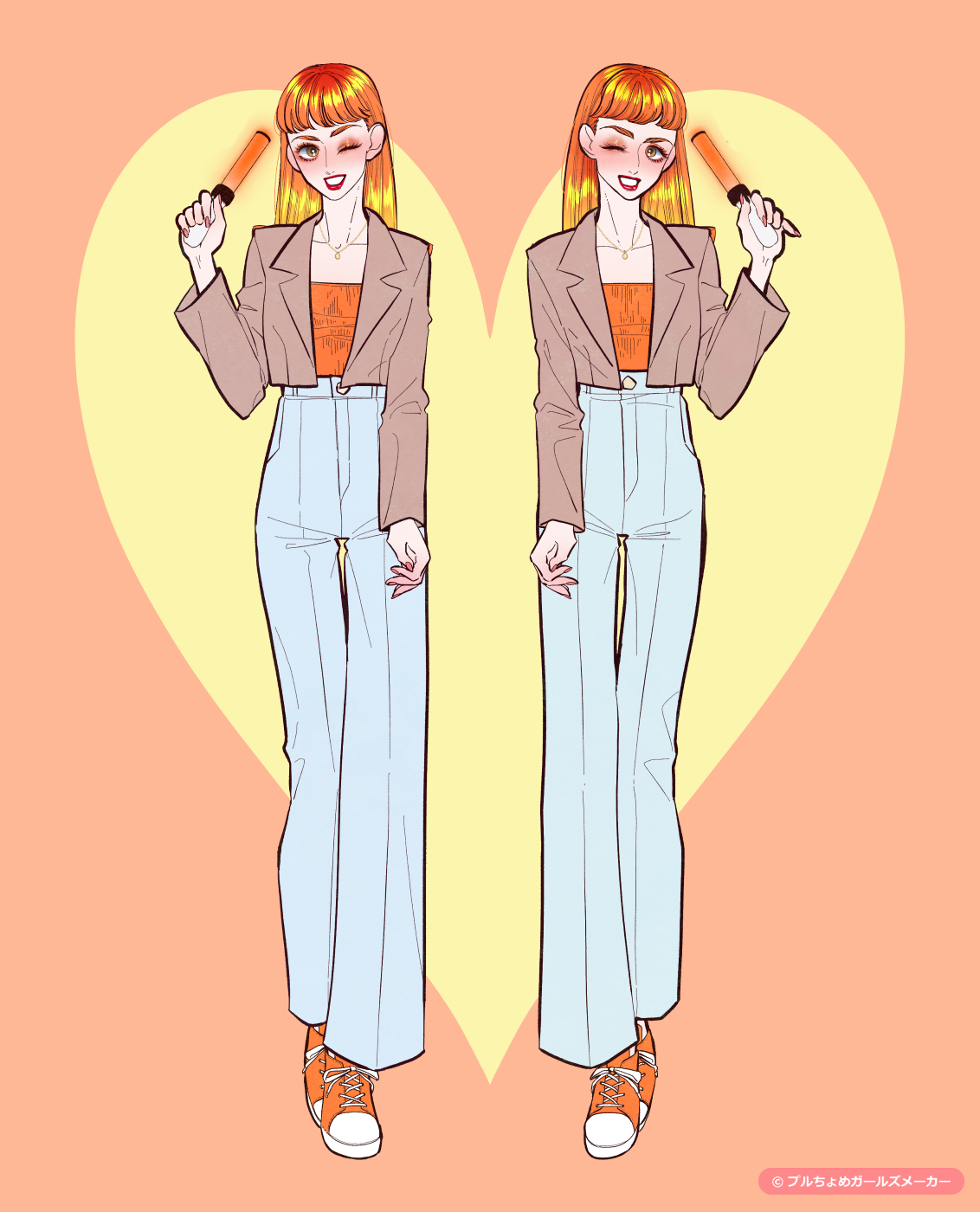 ガールズメーカーで作られた女の子1