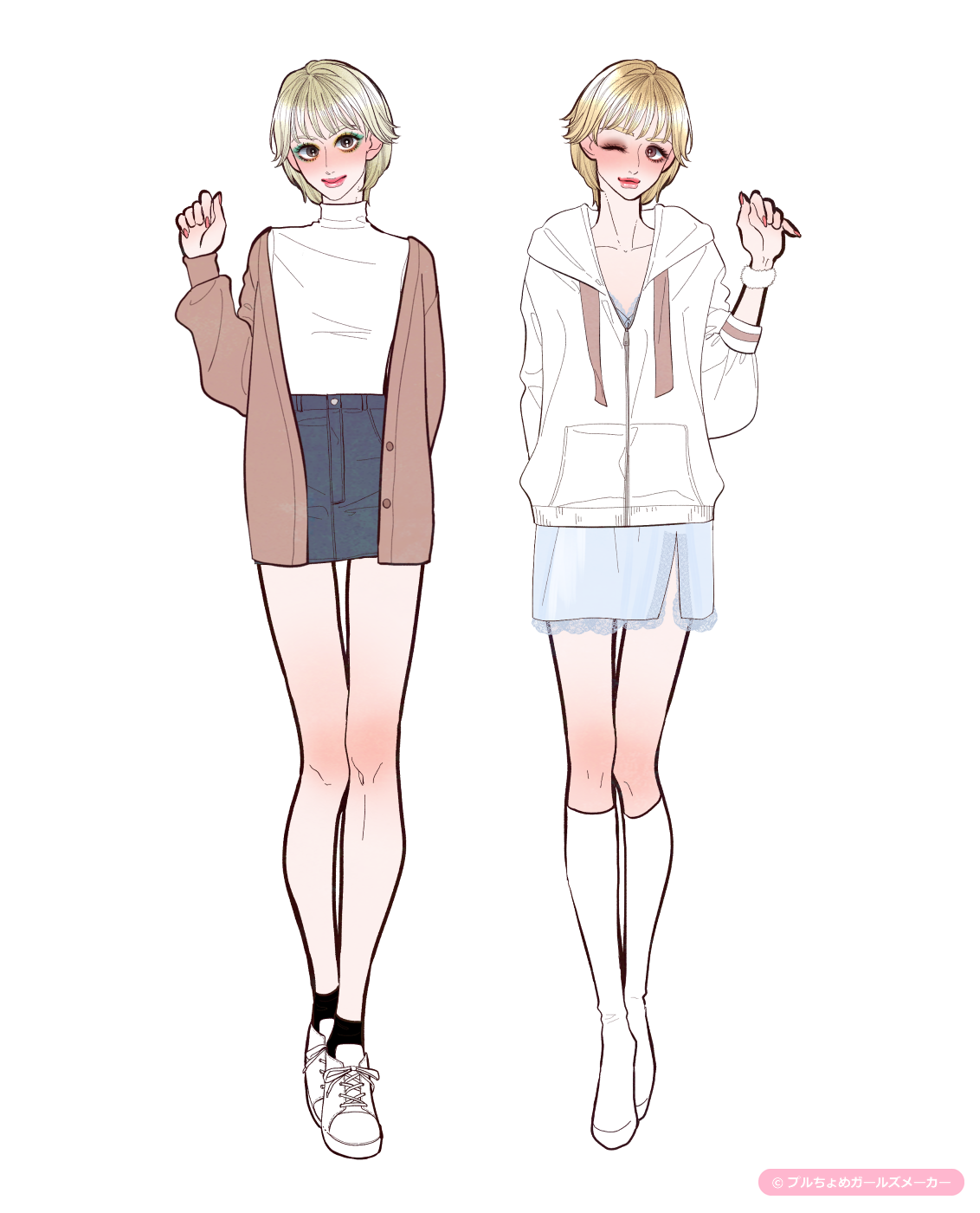 ガールズメーカーで作られた女の子1