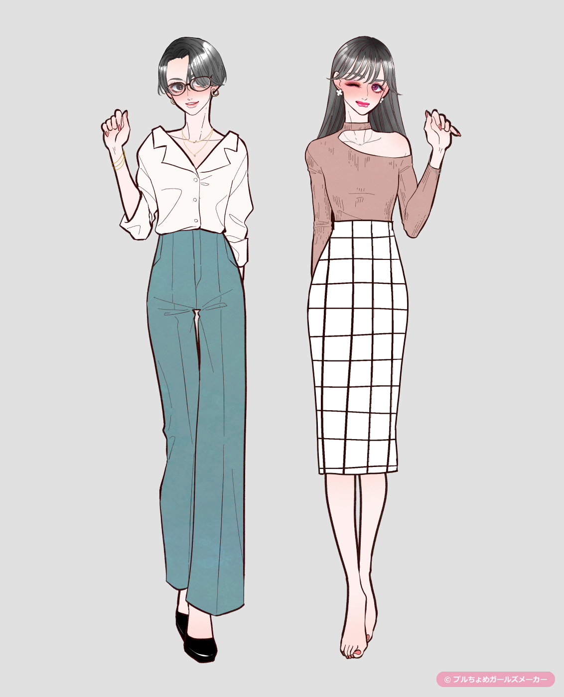 ガールズメーカーで作られた女の子1