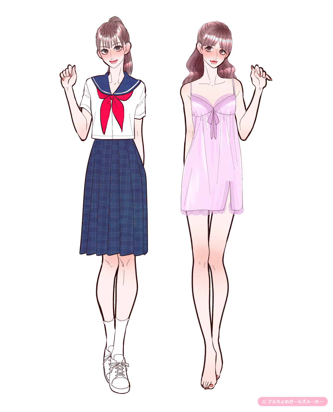 ガールズメーカーで作られた女の子1