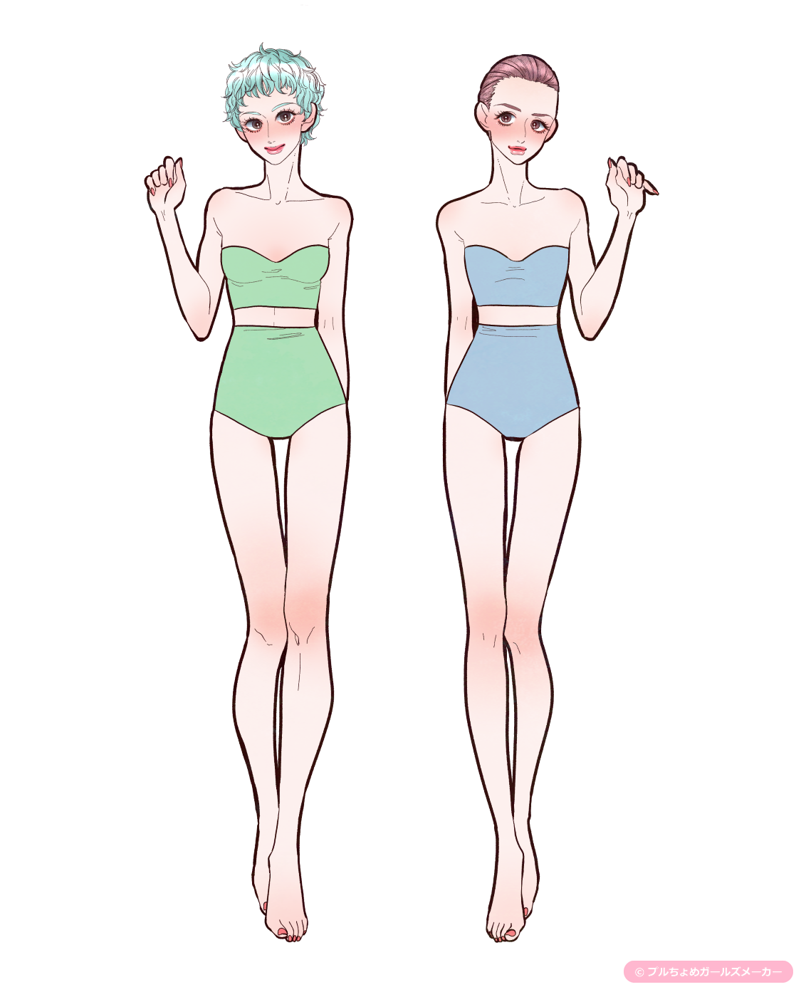 ガールズメーカーで作られた女の子1