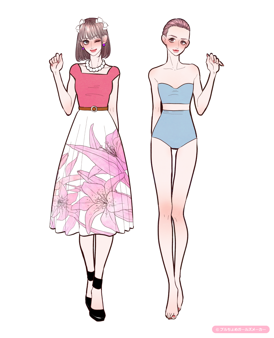 ガールズメーカーで作られた女の子1