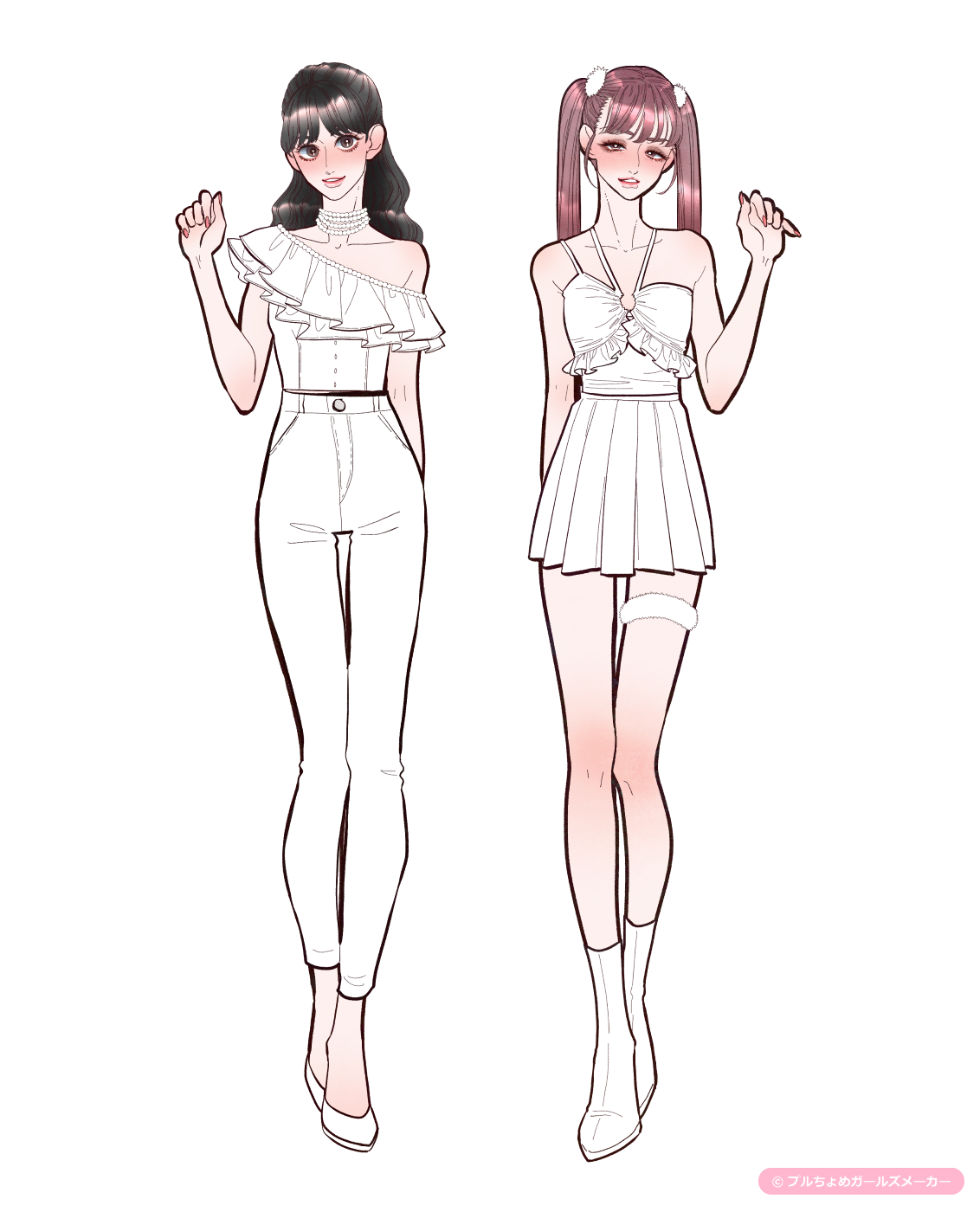 ガールズメーカーで作られた女の子1