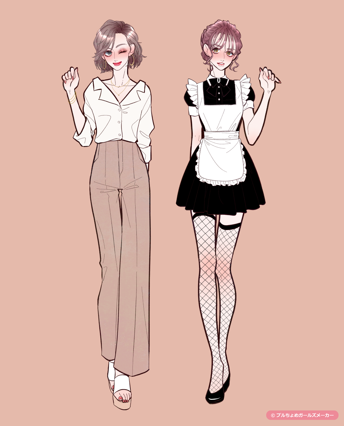ガールズメーカーで作られた女の子1